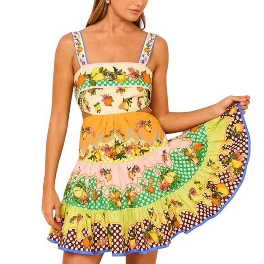 Sunday Up mini dress with tie back detail